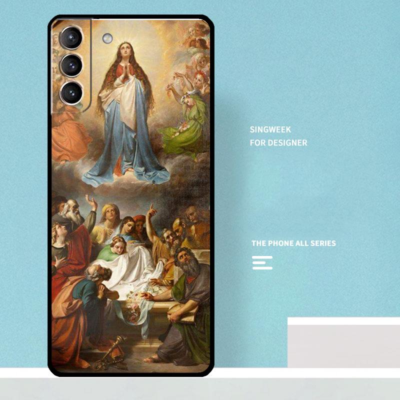 Virgin Mary of Hope Catholic Religious Art Case For Samsung Galaxy S25 Ultra S21 S22 S23 S24 Ultra S20 Plus S25 FE Phone Cover