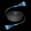 Hongji Outdoor 8-Core Single-mode LC-LC Armored Fiber Optic Patch Cable