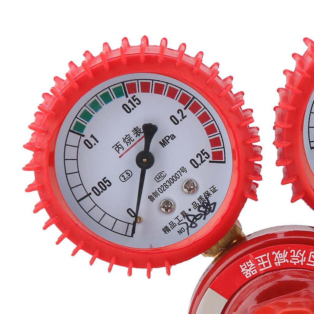 YQW‑02 Zinc Alloy Propane Pressure Gauge Welding Cutting Parts Propane Pressure Reducer