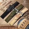 20MM 22MM 24MM Canvas +cowhide Watch Strap For Panerai PAM111 441 Diesel Men's Nylon watchband Sport Wrist Watch Band Bracelet