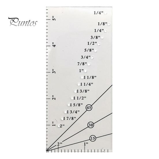 

Акриловая швейная линейка 15/30/45 градусов, точная шкала, профессиональные проекты для шитья своими руками, линейка для пэчворка с отверстиями, подарок любителям шитья