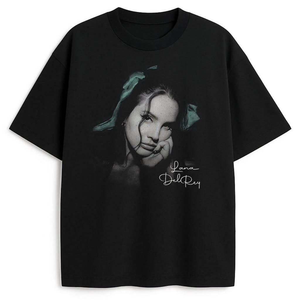 Lana Del Rey Surrounding T-shirt Men and Women Summer Cotton Clothing Casual Fashion Round Neck Short Sleeved Tee Streetwear
