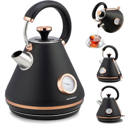 Electric Kettle with Thermometer 1.7L Berdsen BD-701 Black