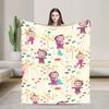 M-Mashas en B-Beren Deken Kwaliteit Warm Plaid Winter Kinderen Volwassene Huisdecoratie Print Sprei