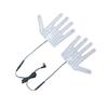 Practical USB Heated Gloves Pad Winter Warm Five-Finger Gloves Heating Pad Electric Heating Film Mitten Heating Sheet