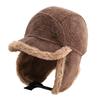 Thickened Earflaps Hat Windproof Bomber Hat Casual Russian Hat  For Women