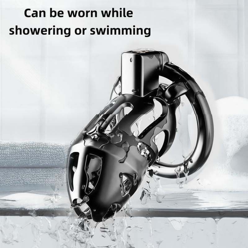 Male Chastity Cage Resin Breathable Design Secure Lock Anti Removal Discreet Device Adjustable Ring Personal Wellness Adult Toy