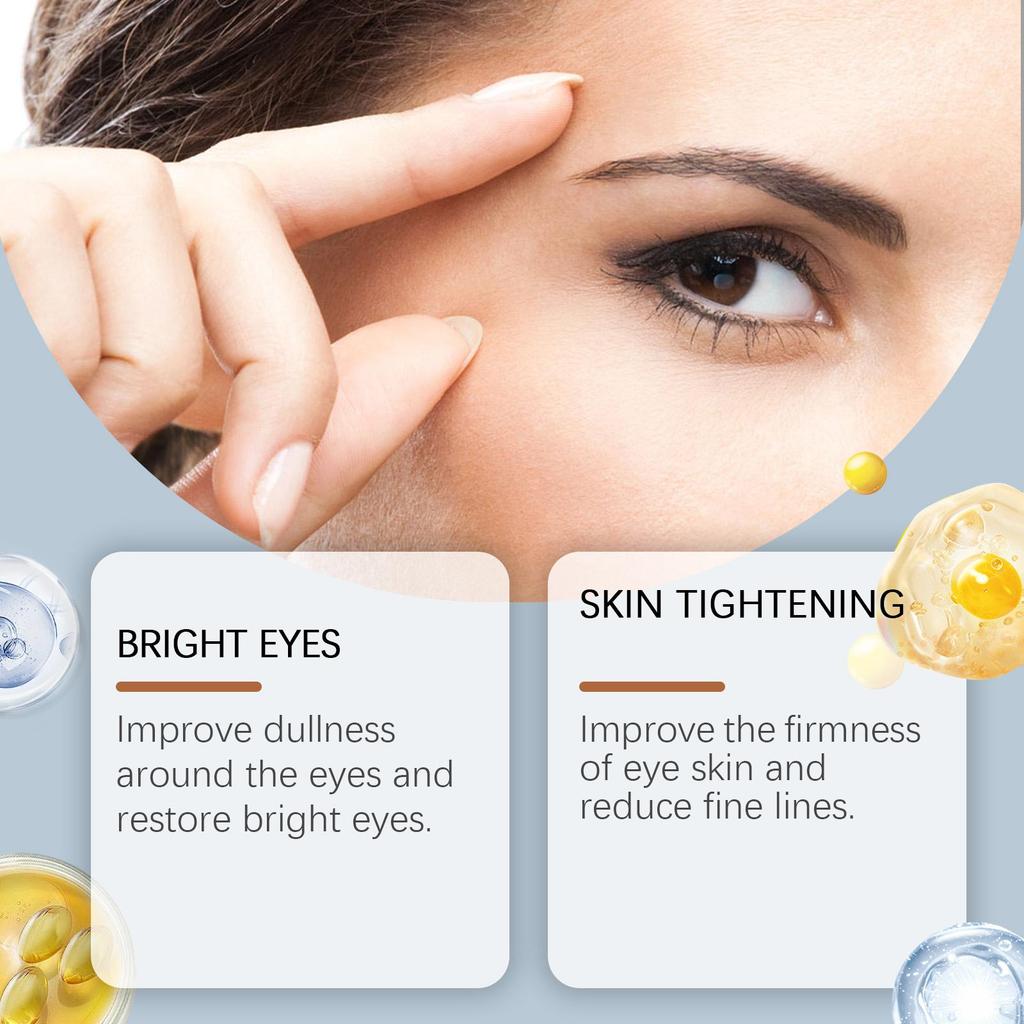 Anti-Falten Straffende Augencreme Kollagen Feuchtigkeitsspendende Hautpflege Gegen Dunkle Augenringe Tränensäcke Lifting Augencreme Hautpflege für die Augen