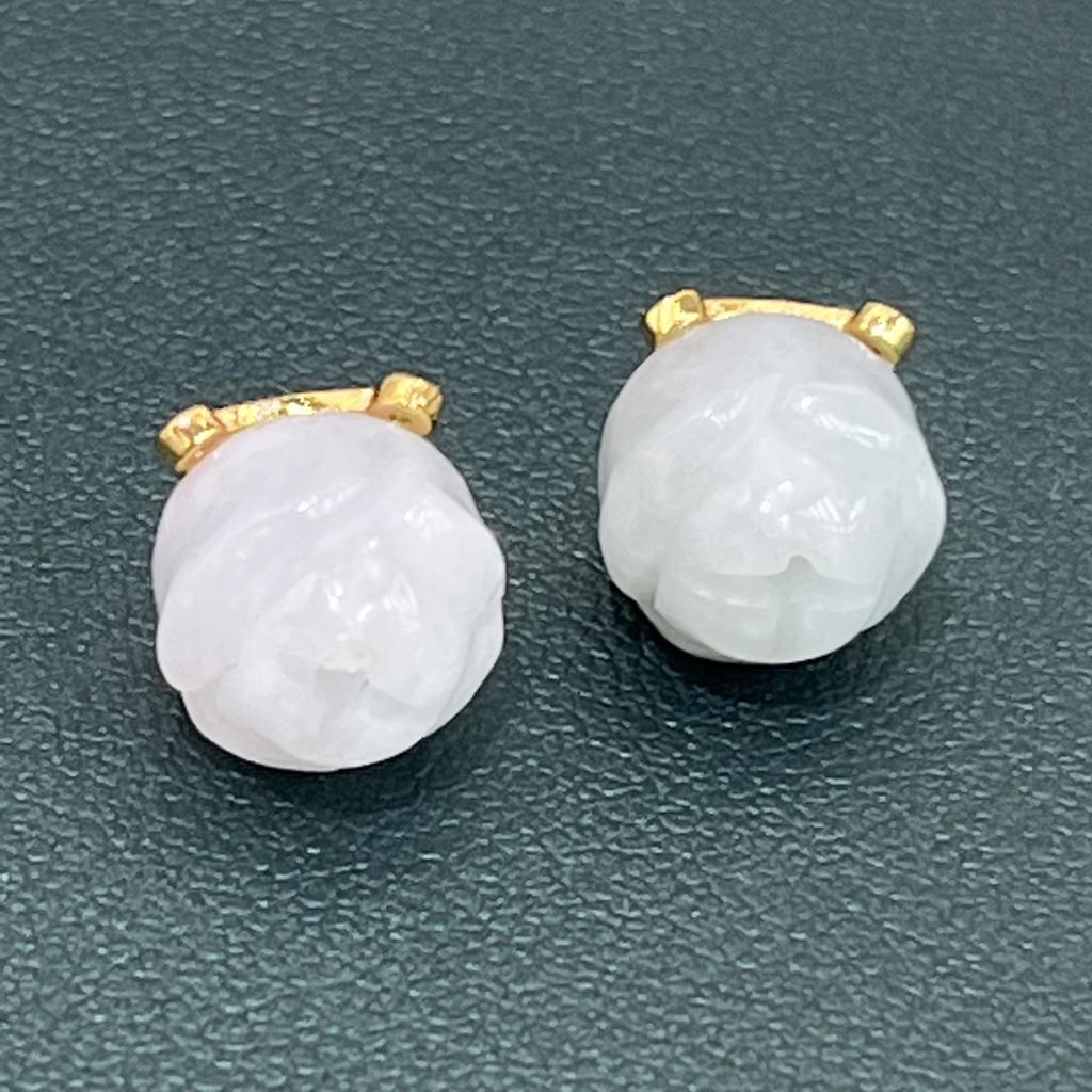 1Pc, Natural Stone Beads with Square Golden Accents, White Jade Beads, 1.1×1.1cm, for DIY Necklace Accessories, Jewelry Making, Unique Christmas Gifts