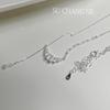 Sterling Silver Croissant Tassel Necklace – High-End Fashion, Versatile Light Luxury Clavicle Chain for Women