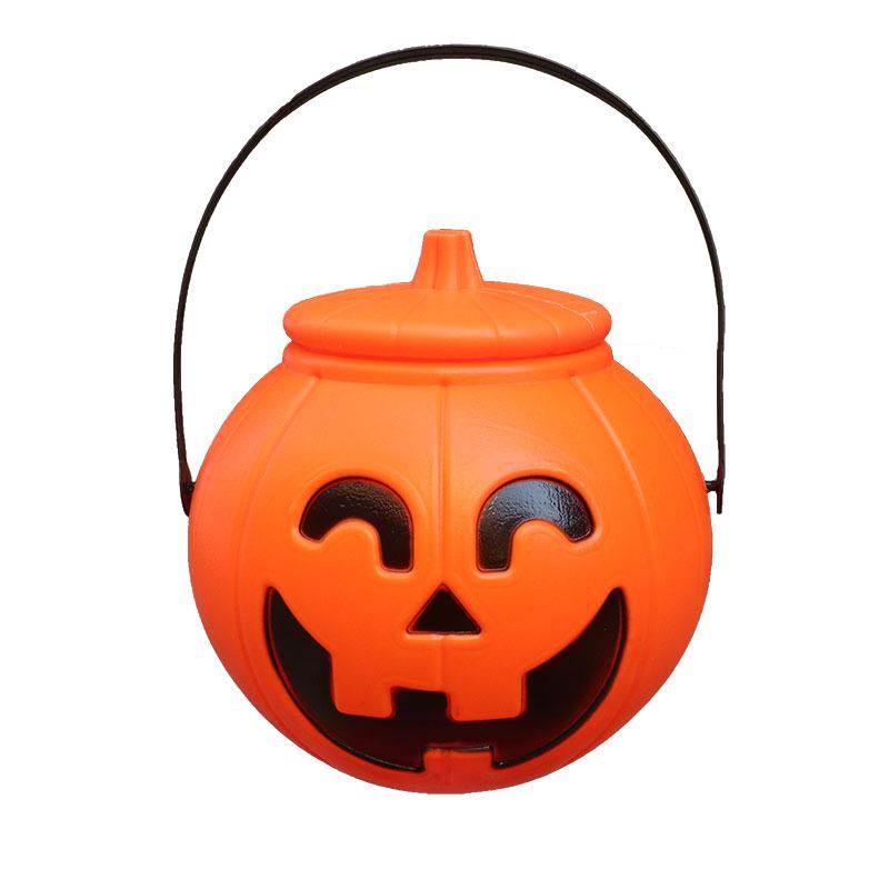 Halloween Colorful Music Pumpkin Lantern & Candy Jar with Sound Control