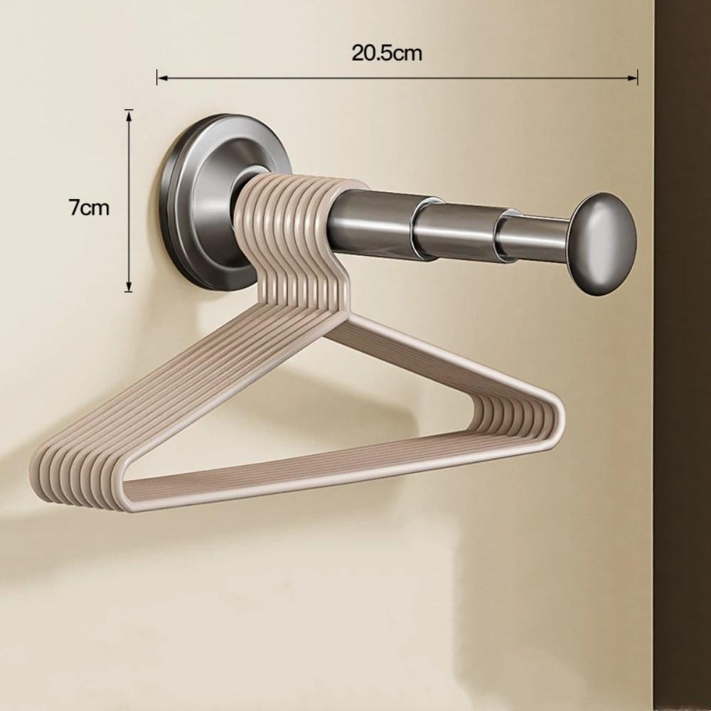 Suction Cup Clothes Hanger Wall Hanging Multi-function Household Hanger Space-saving Foldable Storage Rack Household Balconies серый 1080₽