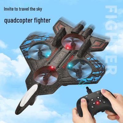 Drone Stunt con Telecomando: Durevole Combattente in Schiuma per Bambini con Volo Stazionario ad Altitudine Fissa