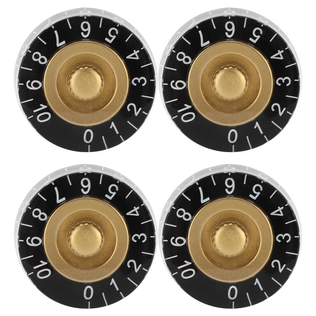 4 Stück Zylinderknöpfe E-Gitarren Lautstärkeregler Potentiometer für LP Gerader Zylindertyp