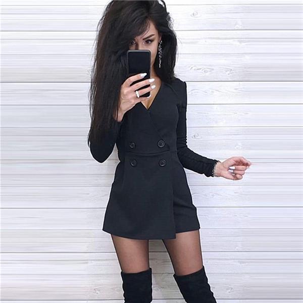 Slim Fit Tuta da donna Outfit a tinta unita Poliestere Casual Fashion  Elegante tuta a maniche lunghe acquista in modo economico — spedizione  gratuita, recensioni reali con foto — Joom
