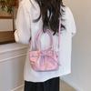 Koreanische Nischen-Tragetasche für Gemüse, Damen, Frühling 2025, neue trendige Mode-Eimer-Tasche, Umhängetasche mit Schleife