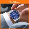Reloj de Cuarzo Meibo para Hombre con Calendario y Correa de Acero para Negocios Casual