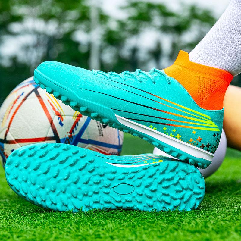Außenhandel große größe fußball schuhe männlichen gebrochen nägel grundschüler jugendlichen paar kunstrasen spike training schuhe