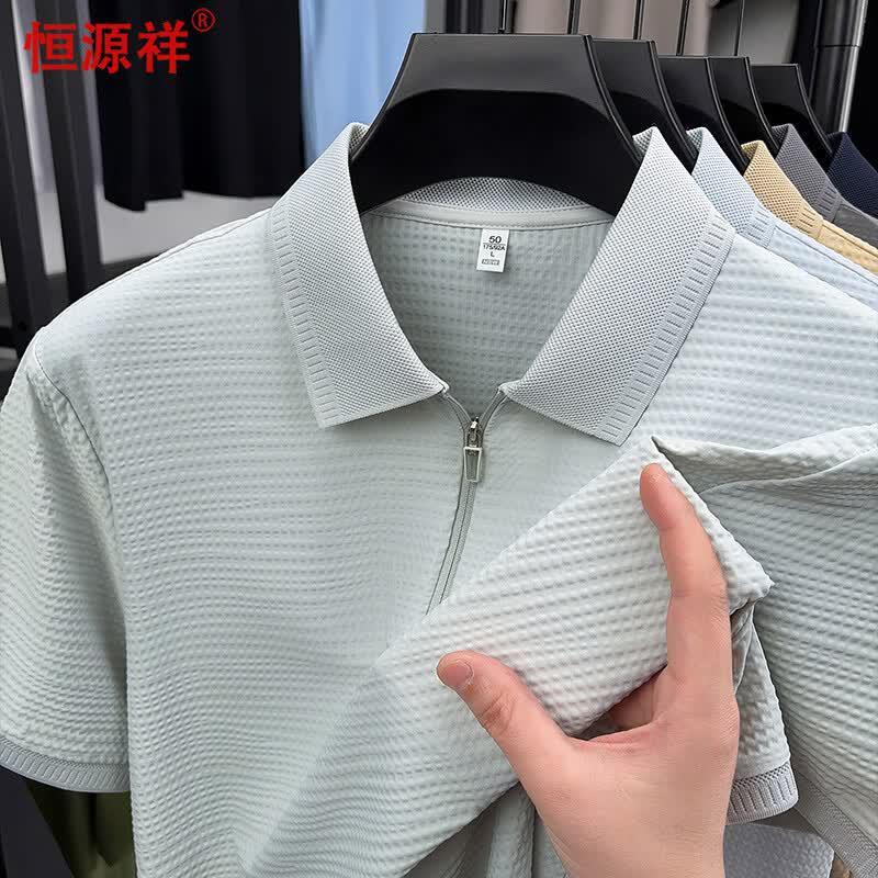 

Hengyuanxiang Men s Short-Sleeve Polo Shirt 3XL
