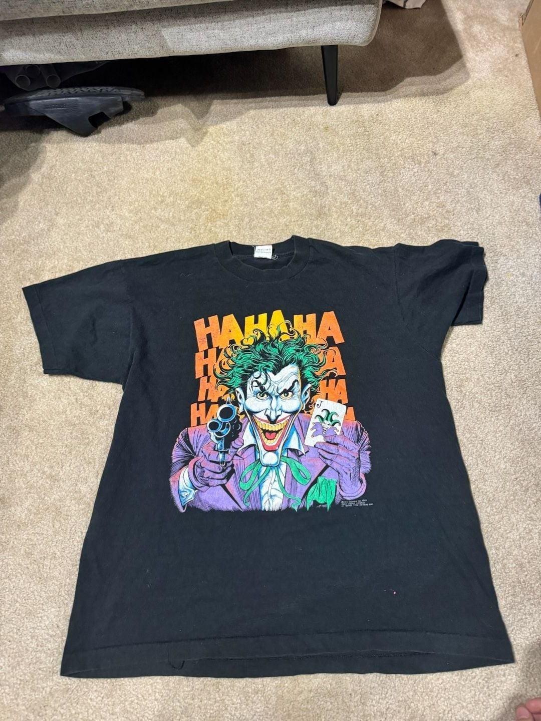 Vintage 1989 DC Comics The Joker T- XL Unisex T-Shirt XXXL