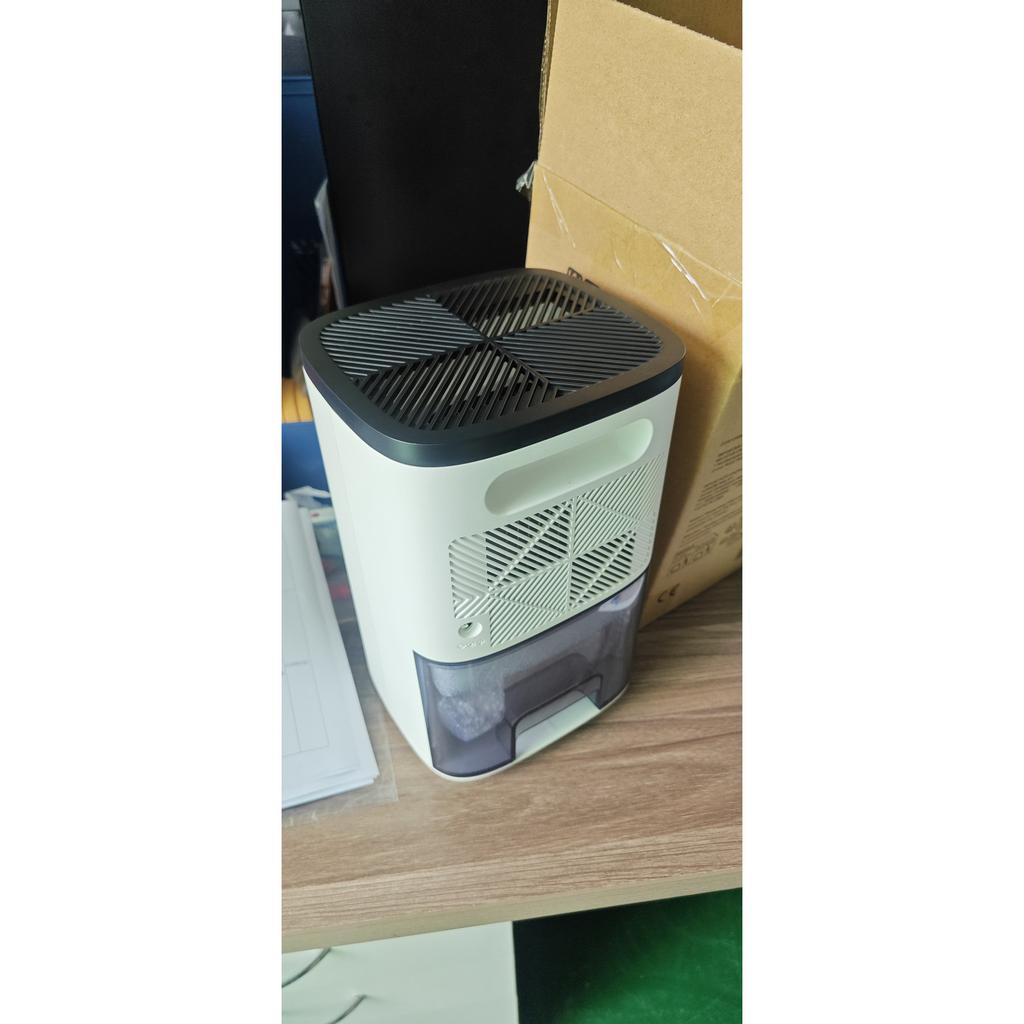 300mL/Day Small Dehumidifier, RGB Mood Lights, Continuous Drainage, 24H Timer, LED Display, Dehumidifier for Home Damp