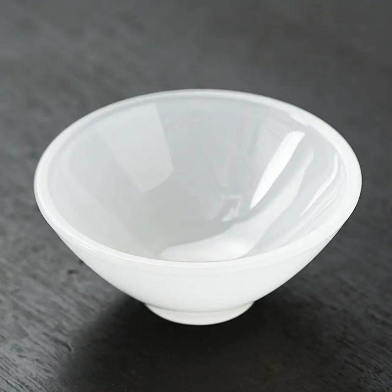 Glass Ink Style Tea Cups Chinese Style Bamboo Hat Cup Household Tea Cups Set Master s Cup Tea Tasting Cup Drinking Utensils 8.5x4cm 60ml