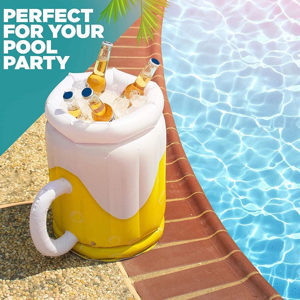 

Большой надувной охладитель для напитков, 2-в-1, поплавок для бассейна и охладитель для вечеринок для пива, коктейлей и льда, незаменимый предмет для летних вечеринок