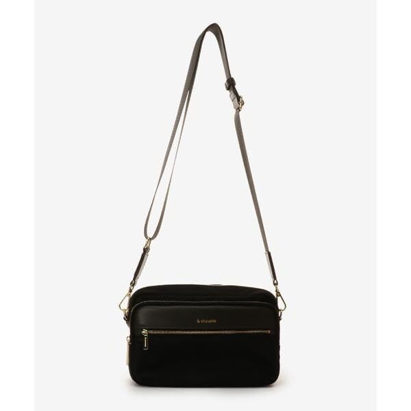 Und Chouette Damen-Schultertasche aus Polyester, 00482320105331, Dunkelbraun