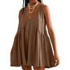 Casual Sports V-neck Loose Vest Dress