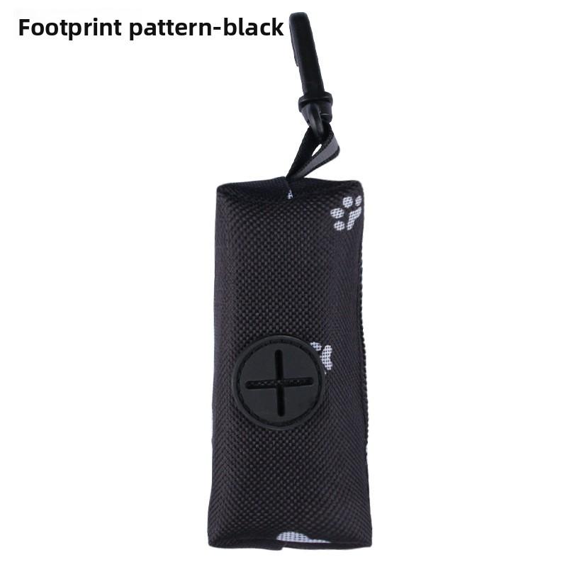 

Pet Garbage Bag Dispenser, Canvas Dog Garbage Bag Storage Bag, Portable Storage Hanging Bag for Going Out large чёрный