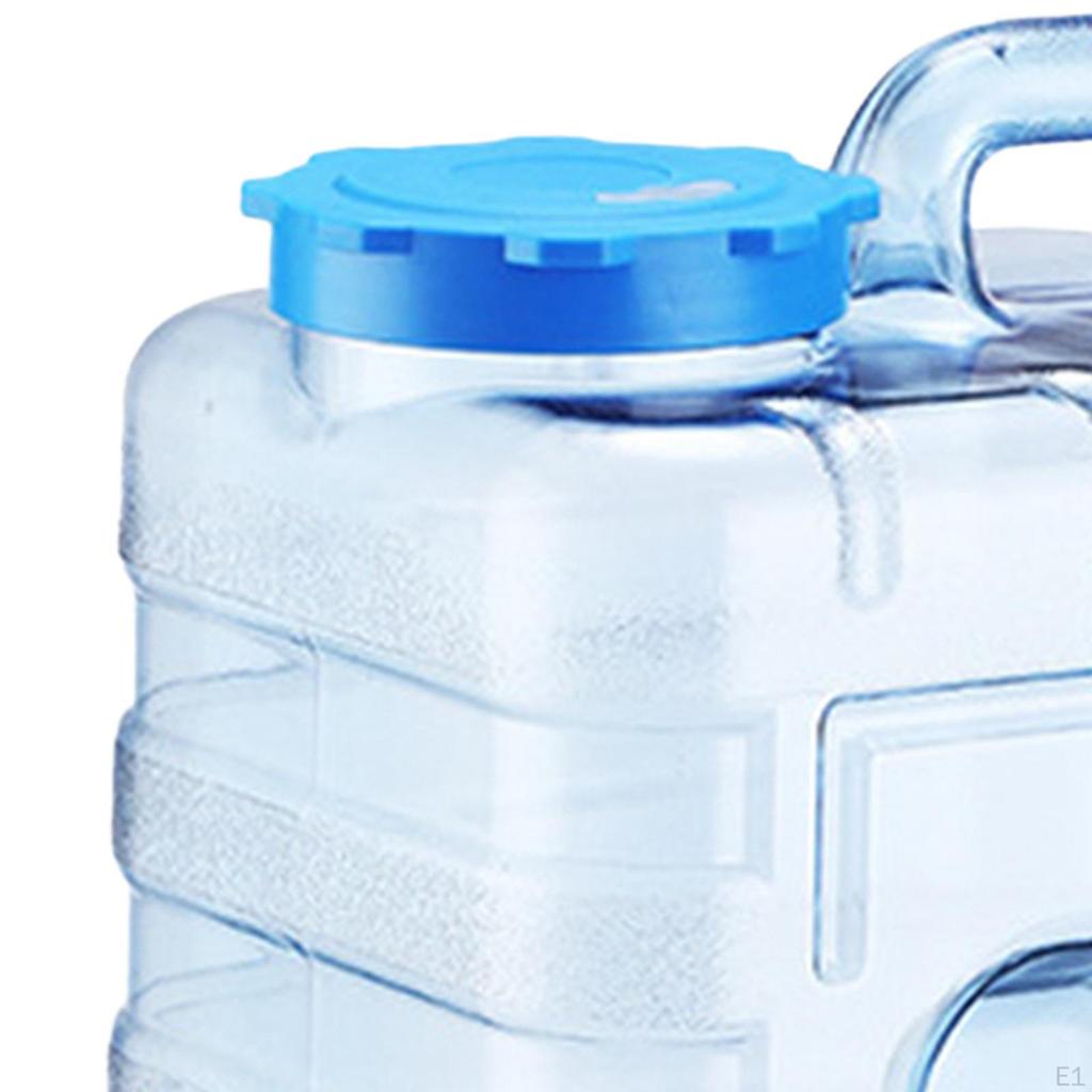Camping Water Container Bucket Leakproof with Hole On Lid Empty Portable Bottle Jug for