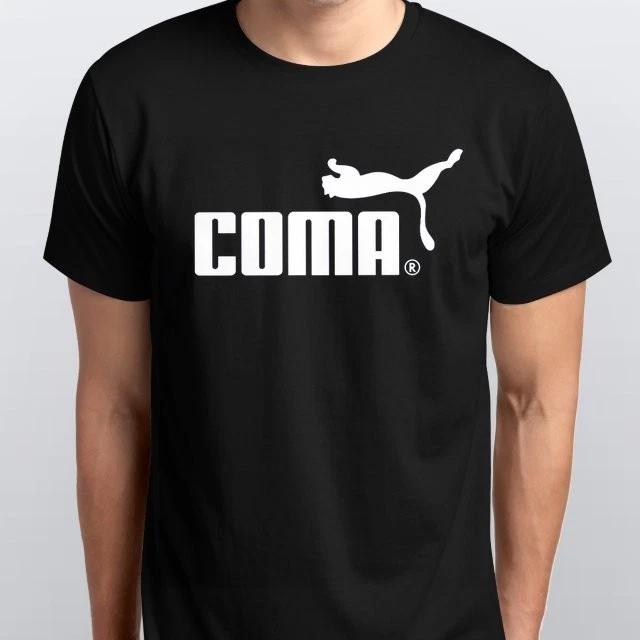 

COMA НОВАЯ ФУТБОЛКА Все размеры S M L XL XXL 3 4 XL Цвета Черный, Белый S