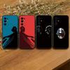 D-Daft Punk Helmet Iconic Graphic Phone Case Black Silicone Soft For Samsung S25,S24,S21,S22,S23,S30,Ultra,S20,Plus,Fe,Lite
