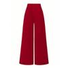 Plus Size Women's High-Waisted Wide-Leg Pocketed Trousers