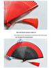 Red Dancing Fan: Classical Chinese Style Folding Fan, Easy-Open Hanfu Accessory