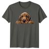 Cute Bloodhound Dog Breed Peek A Boo TShirt Animal Lover Gift