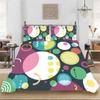 Geometric Duvet Cover Set Psychedelic Swirl Eyes Bedding Set Microfiber Colorful Abstract Pattern Quilt Cover With Pillowcases