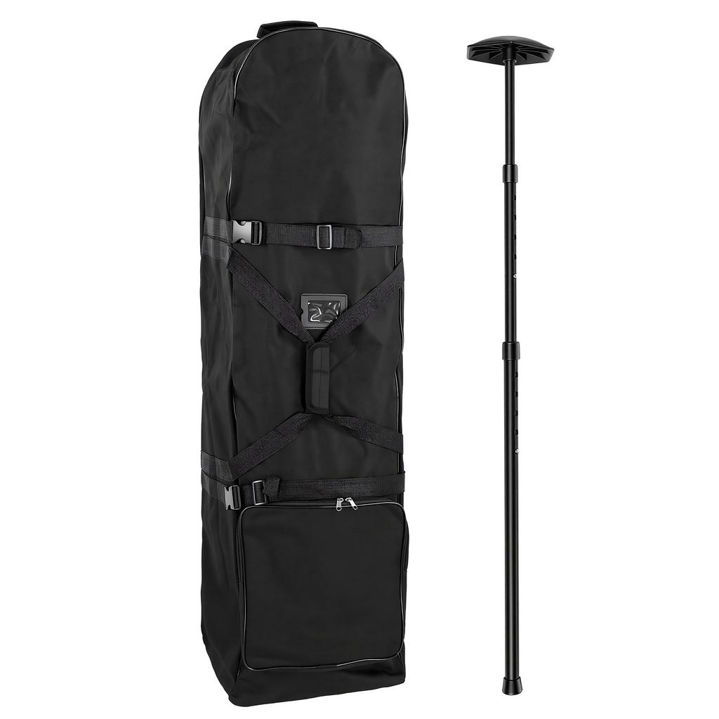 Golf Travel Bag with Wheels Support Rod Heavy Duty 900D Oxford Fabric Fits Full Set Clubs Foldable Golf Club Carrier