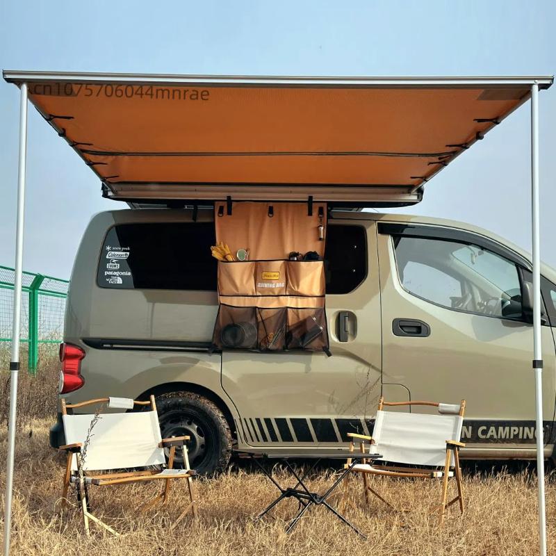 Outdoor Car Side Tent, Expansion Accessories, Shelter with Windows, Side Arrangement of Bags, Projection Screen Tent