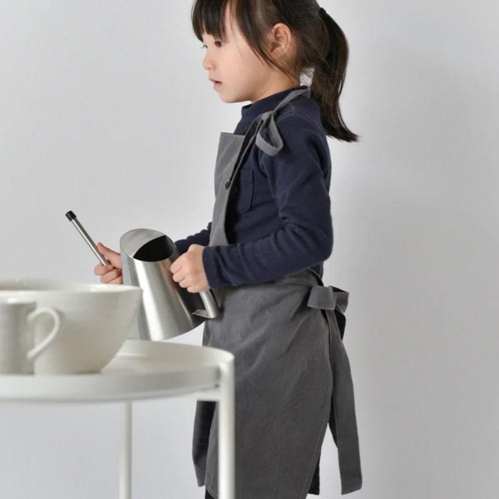 Solid Color Florist Apron Adult/Children Children's Apron Kitchen Cooking Apron  Housework Cleaning