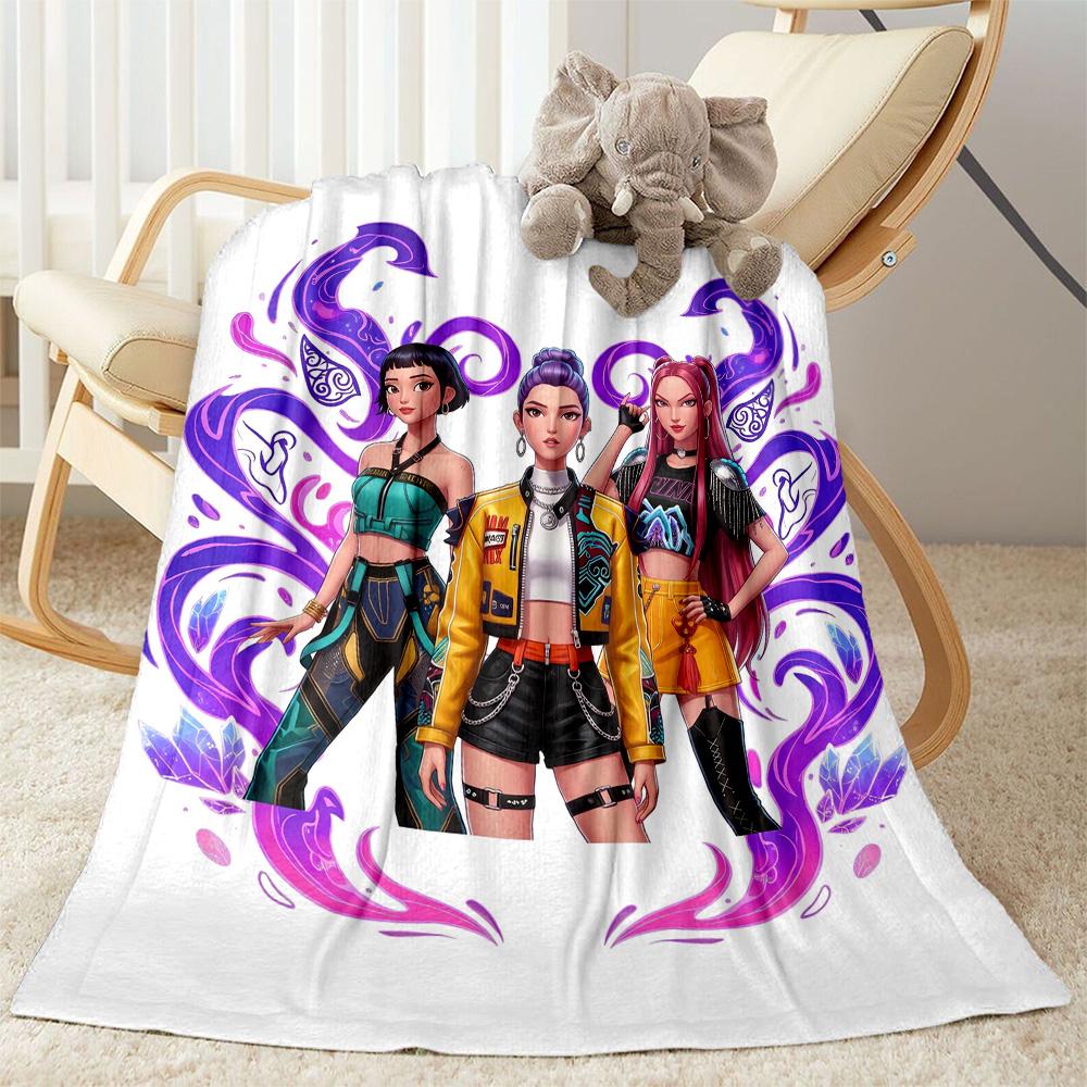 Colorful Fashion Trio Blanket Soft & Cozy Perfect for Office Bed Chair Four Seasons Universal Modern Perfect Gift for Relatives and Friends