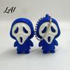 3D Printed Skeleton Ornament Mini Screaming Keychain Pendant Halloween Portable Bag Accessory Hanging Decor Backpack Schoolbag Purse Charm