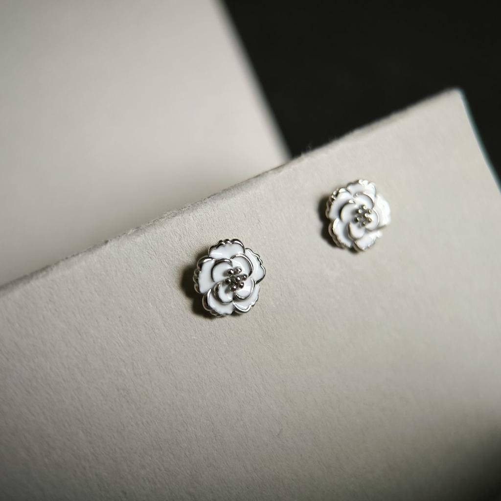 Серебряные серьги с емаллю (60002270)