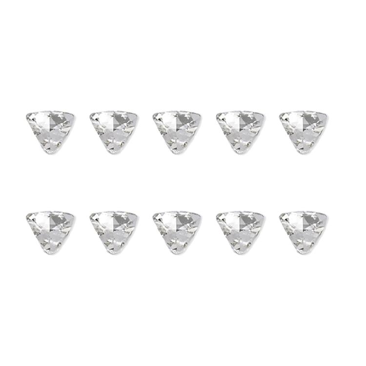10x Irregular Shape Nail Charms Nail Rhinestones Clear Nail Crystal Gems Charms