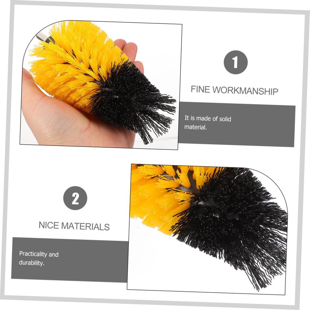 Drill Brush Cleaning Kit Scrub Brush Pad Set Car Tire Wheel Rim Cleaning Polishing Brush Attachment