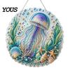 DIY Mosaic Craft for Adults Coastal Faux Pearl Painting Kit, Ocean Theme Art Stress Relief Creative Activity Sparkling Sea Animal Ornament