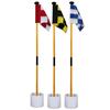 Golf Flagpole Detachable Multifunction Plastic Backyard Practice Golf Hole Pole Cup Flag Stick for Golf Lover
