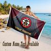 Brentford Football Design Beach Towel Custom Text Large Towel for Beach Vacation
