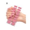 1 Set Nail Polish Strips Stickers 24 Fingers Full Wrap Self Adhesive Gel Nail Strips Art Decals for Women DIY Decor