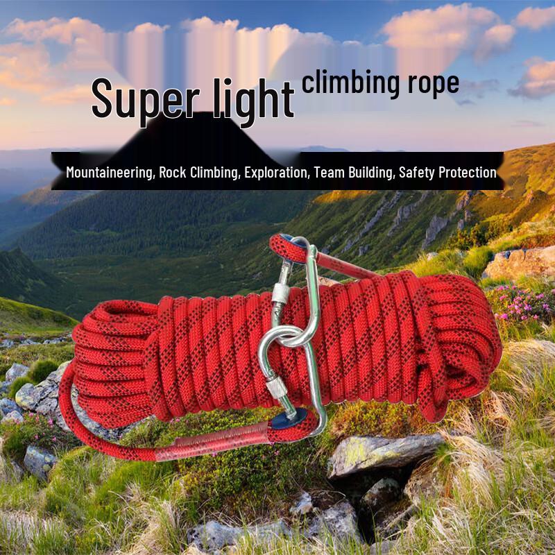 SWZSY Wear-resistant Polyester Rescue Safety Rope with Double Hooks